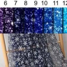 #7 Glitter Top & Navy/White Snowflake Skirt Olivia Dress Cotton Spandex & Fairy Skirt 8