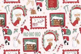 Santa Stamps - Made With Fairy Magic & Sparkle Tulle Size 10 - Nicole