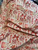 Cocoa & Candy Canes Rachel Peplum with Tulle Long Sleeve 12 Jodee