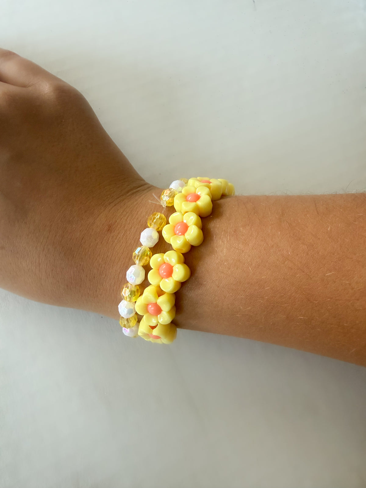 Sunshine Daisy Rainbow Bracelet Set