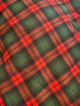 Christmassy Plaid - Made with Fairy Magic Puff Sleeves Size 5 XL Kirsten