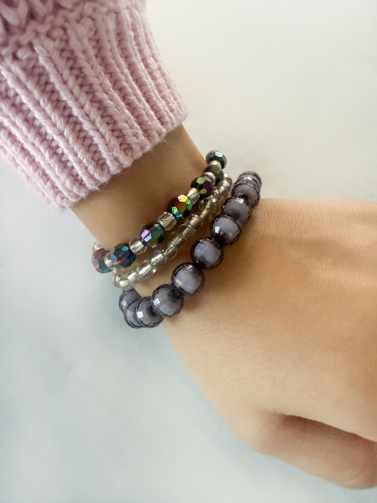 Smoke & Silver Bracelet Stack