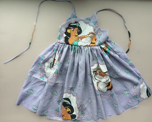 Vintage Jasmine Refashioned 1990's Sheet Magnolia Dress Size 7