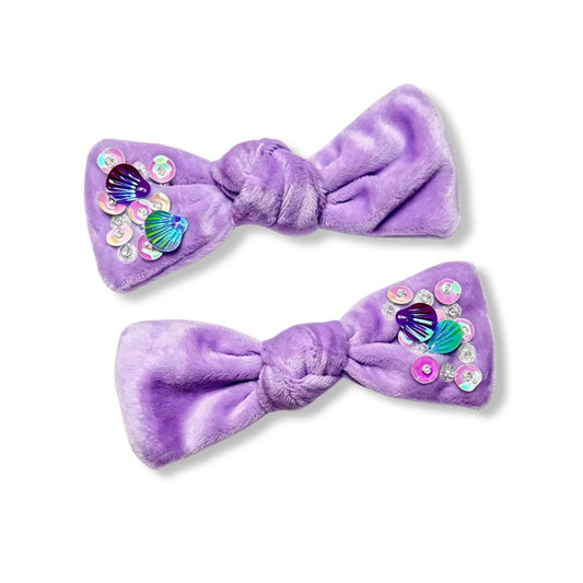 Under the Sea Velvet Piggie Clips Preorder